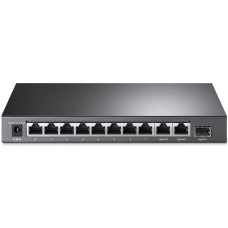 TP-Link TL-SL1311MP Switch 8xLAN 2xGLAN uplink 1xSFP PoE+ 124W