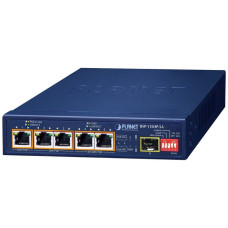 Planet BSP-115HP-5A Hybridní PoE solární switch, 5x1Gb,1x1Gb SFP, 1x PoE++ 802.3bt 60W + 4x PoE 802.3at, -20~65°C , IP30