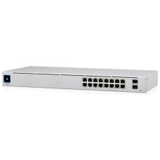 Ubiquiti Switch L2 UniFi USW-16-POE, 16-Port Gigabit, 8x PoE-out Gen 2, PoE budget 42W