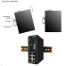 Planet switch ISW-801T, 8x 10/100, DIN,IP30, rozšířený teplotní rozsah -40~75 st.C