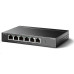 TP-link TL-SF1006P 6x10/100 (4xPOE+) 67W kovový CCTV switch