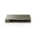 Tenda TEG1109P-8-102W PoE AT switch 8x PoE 802.3af/at + 1x Uplink, 9x 1 Gb/s, PoE+ 102W,fanless