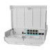 MikroTik CSS610-1Gi-7R-2S+OUT, netPower Lite 7R reverzní PoE switch