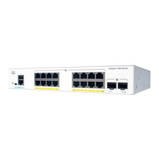 Catalyst C1000-16T-E-2G-L, 16x 10/100/1000 Ethernet ports, 2x 1G SFP uplinks with external PS