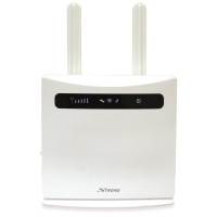 STRONG 4G LTE router 300/ Wi-Fi standard 802.11 b/g/n/ 300 Mbit/s/ 2,4GHz/ 4x LAN (1x WAN)/ USB/ SIM slot/ bílý