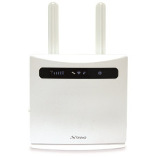 STRONG 4G LTE router 300/ Wi-Fi standard 802.11 b/g/n/ 300 Mbit/s/ 2,4GHz/ 4x LAN (1x WAN)/ USB/ SIM slot/ bílý