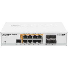 MikroTik Cloud Router Switch CRS112-8P-4S-IN, 128MB RAM, 8xGbit PoE LAN, 4xSFP, vč. L5