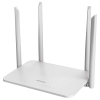 STRONG dvoupásmový router 1200S/ Wi-Fi stand. 802.11a/b/g/n/ac/ 1200 Mbit/s/ 2,4GHz a 5GHz/ 4x LAN/ 1x WAN/ 1x USB/ bílý