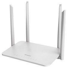STRONG dvoupásmový router 1200S/ Wi-Fi stand. 802.11a/b/g/n/ac/ 1200 Mbit/s/ 2,4GHz a 5GHz/ 4x LAN/ 1x WAN/ 1x USB/ bílý