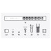 Ubiquiti UISP Fiber OLT XGS -  8x GPON port, 4x SFP28 port, 2x Hot-Swap, DAC kabel