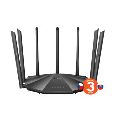 Tenda AC23 WiFi AC Router 2100Mb/s, 1x GWAN, 3x GLAN, VPN, IPv6, 7x 6dBi, 4x4 MU-MIMO, CZ App AC2100