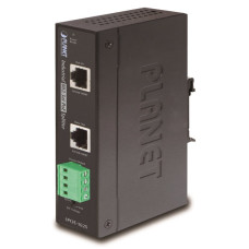 Planet IPOE-162S, PoE splitter, IEEE802.3at, výstup 12V/24V DC, DIN, IP30, -40~75 st.C