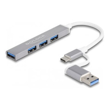 4 Port Slim USB Hub with USB Type-C  or, 4 Port Slim USB Hub with USB Type-C  or