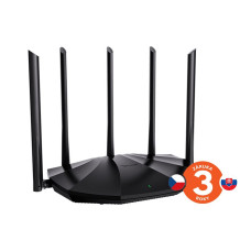 Tenda TX2 Pro AX1500 WiFi6 Router, 1x GWAN, 3x GLAN, IPv6, 5x 6dBi anténa, WPA3, CZ App