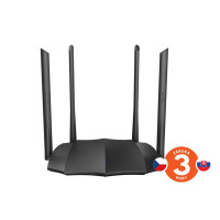 Tenda AC8 WiFi AC Gigabit Router 1200Mb/s, 1x GWAN, 3x GLAN, 4x 6dBi antény, WISP, Uni.Repeater, APP