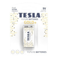 TESLA GOLD+ alkalická baterie 9V (6LR61, blister) 1 ks