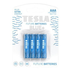 TESLA BLUE+ Zinc Carbon baterie AAA (R03, mikrotužková, blister) 4 ks