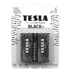 TESLA BLACK+ alkalická baterie C (LR14, malý monočlánek, blister) 2 ks