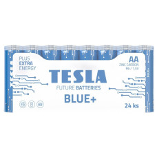 TESLA BLUE+ Zinc Carbon baterie AA (R06, tužková, fólie) 24 ks