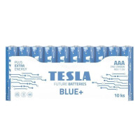 TESLA BLUE+ Zinc Carbon baterie AAA (R03, mikrotužková, fólie) 10 ks