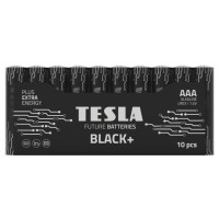 TESLA BLACK+ alkalická baterie AAA (LR03, mikrotužková, fólie) 10 ks