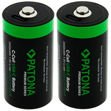 PATONA nabíjecí baterie LR14 (C) Li-lon 2300mAh 1,5V s USB-C nabíjením, 2ks v balení