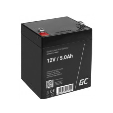Green Cell AGM VRLA 12V 5Ah maintenance-free battery for the alarm system, cash register, toys