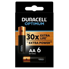 Duracell Optimum alkalická baterie 6 ks (AA)