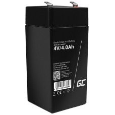 Green Cell AGM VRLA 4V 4Ah maintenance-free battery for the alarm system, cash register, toys