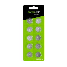 Green Cell Blister 10x Lithium Battery CR2025 3V 160mAh Button