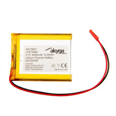 Akyga Li-Pol baterie LP675568 3.7V/3500mAh PCM JST 2.54 2-Pin