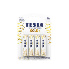 Tesla AA GOLD+ alkalická, 4 ks, ND