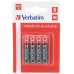 VERBATIM baterie AAA 1,5V Alkalické blister 4ks