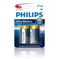 Philips baterie C ExtremeLife+, alkalická - 2ks