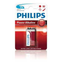 Philips baterie 9V PowerLife, alkalická - 1ks