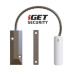 iGET SECURITY EP21 - Bezdrátový magnetický senzor pro železné dveře/okna/vrata pro alarm iGET SECURITY M5, dosah 1km
