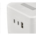 Viking síťový adaptér YC23H, 2x 230 V, 1x USB-A, 2x USB-C, dotykové světlo, funkce stojánku, bílá