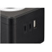Viking síťový adaptér Y23L, 2x 230 V, 1x USB-A, 2x USB-C, dotykové světlo, černá