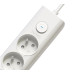 Viking síťová prodlužovací zásuvka YC53, 5x AC 230V, 1x USB-A, 2x USB-C, délka 1,5 m, bílá