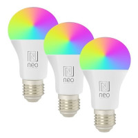 IMMAX NEO SMART sada 3x žárovka LED E27 11W RGB+CCT barevná a bílá, stmívatelná, Zigbee, TUYA