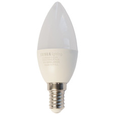 Tesla LED žárovka CANDLE svíčka/E14/6W/230V/500lm/25 000h/3000K teplá bílá/220st