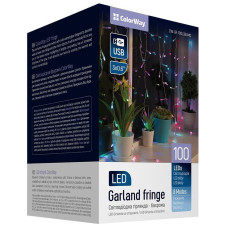 COLORWAY LED girlanda/ IP20 / 100 LED / délka 3m x 0,6m / více barevný/ napájení USB