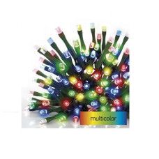 Emos LED vánoční řetěz, 80x LED, 8 m, IP44, multicolor, časovač