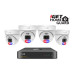 iGET HGNVK84804 - kamerový PoE set, 2K rozlišení, 8CH NVR + 4x kamera se zvukem, IR + LED, CZ app