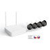 Tenda K4W-3TC - bezdrátový Wi-Fi kamerový set 2K (3MP), NVR + 4x IP kamera s LED, CZ aplikace