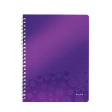 Blok Leitz WOW A4, PP, linka, purpurová