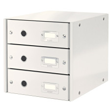 Zásuvkový box Leitz Click&Store, 3 zásuvky, bílá