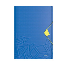 Tříchlopňové desky Leitz UrbanChic PP, A4, modrá