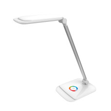 Platinet stolní LED lampa 18W stmívatelná, dotykové ovládání, USB port, bílá