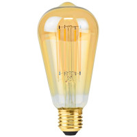 NEDIS LED žárovka E27/ ST64/ 4,9 W/ 220 V/ 470 lm/ 2100 K/ stmívatelná/ extra teplá bílá/ retro styl